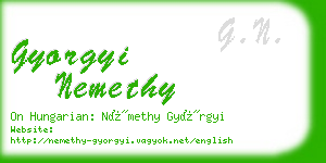 gyorgyi nemethy business card